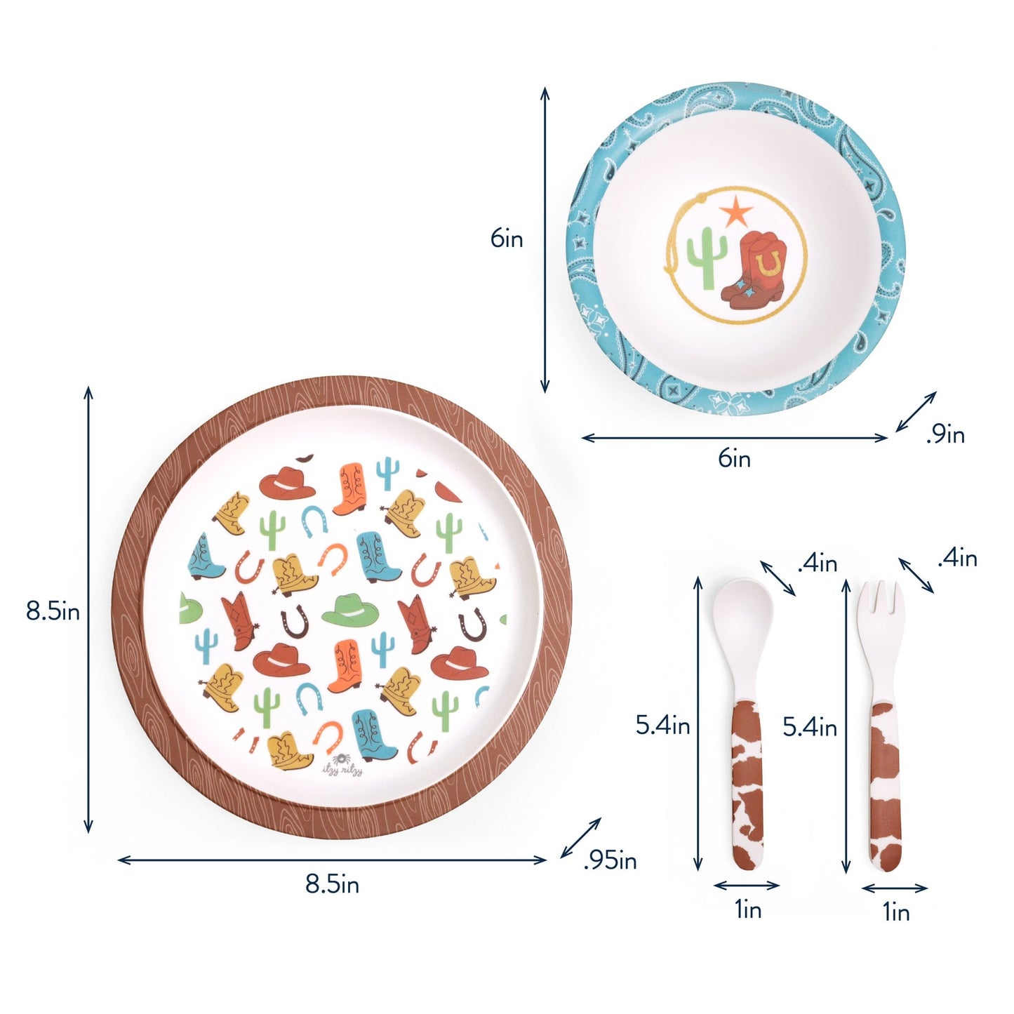 Itzy Bistro™ Cowboy Dining Set - Magnolia BabyFeeding