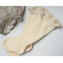  Ivory Lace Top Knee High Socks - Magnolia BabySocks