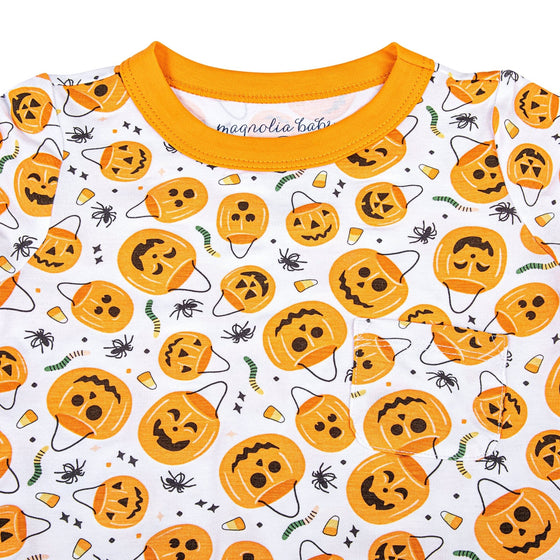 Jack O' Lantern Jamboree Girl's Short Sleeve Nightdress - Magnolia BabyNightdress