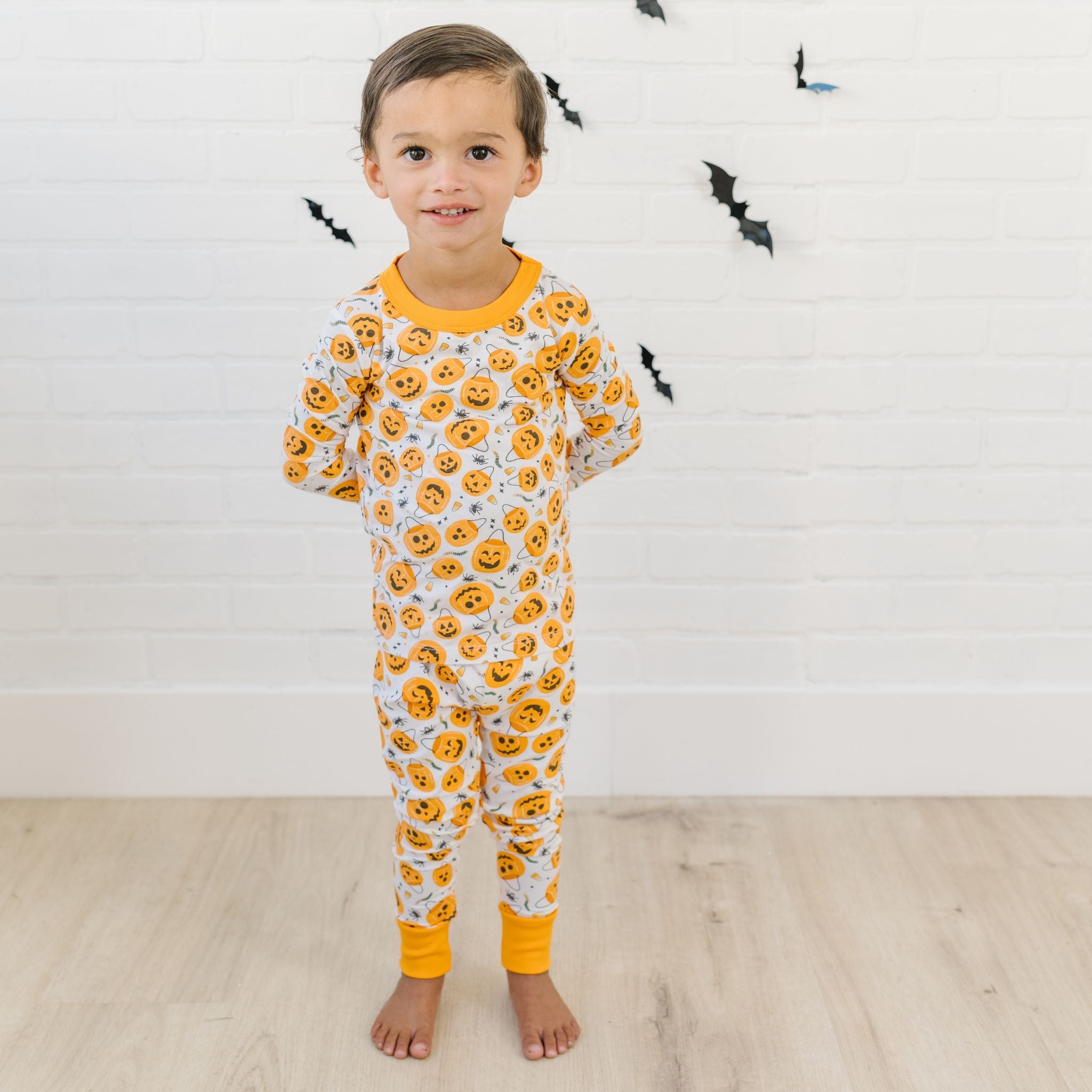 Jack O' Lantern Jamboree Long Pajamas - Magnolia BabyLong Pajamas