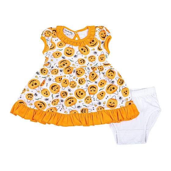 Jack O' Lantern Jamboree Print Dress - Magnolia BabyDress