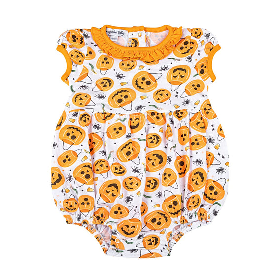 Jack O' Lantern Jamboree Print Girl Bubble - Magnolia BabyBubble