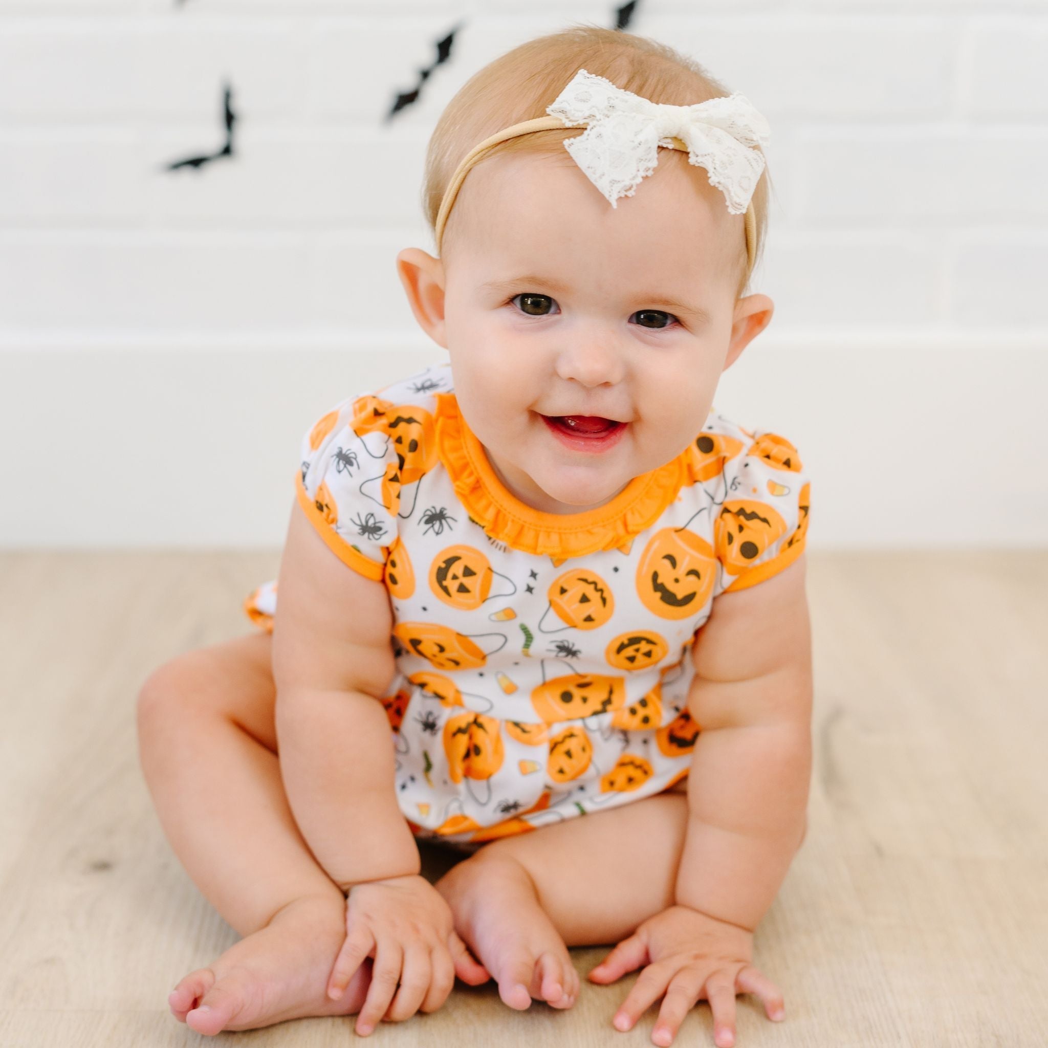 Jack O' Lantern Jamboree Ruffle Bubble - Magnolia BabyBubble