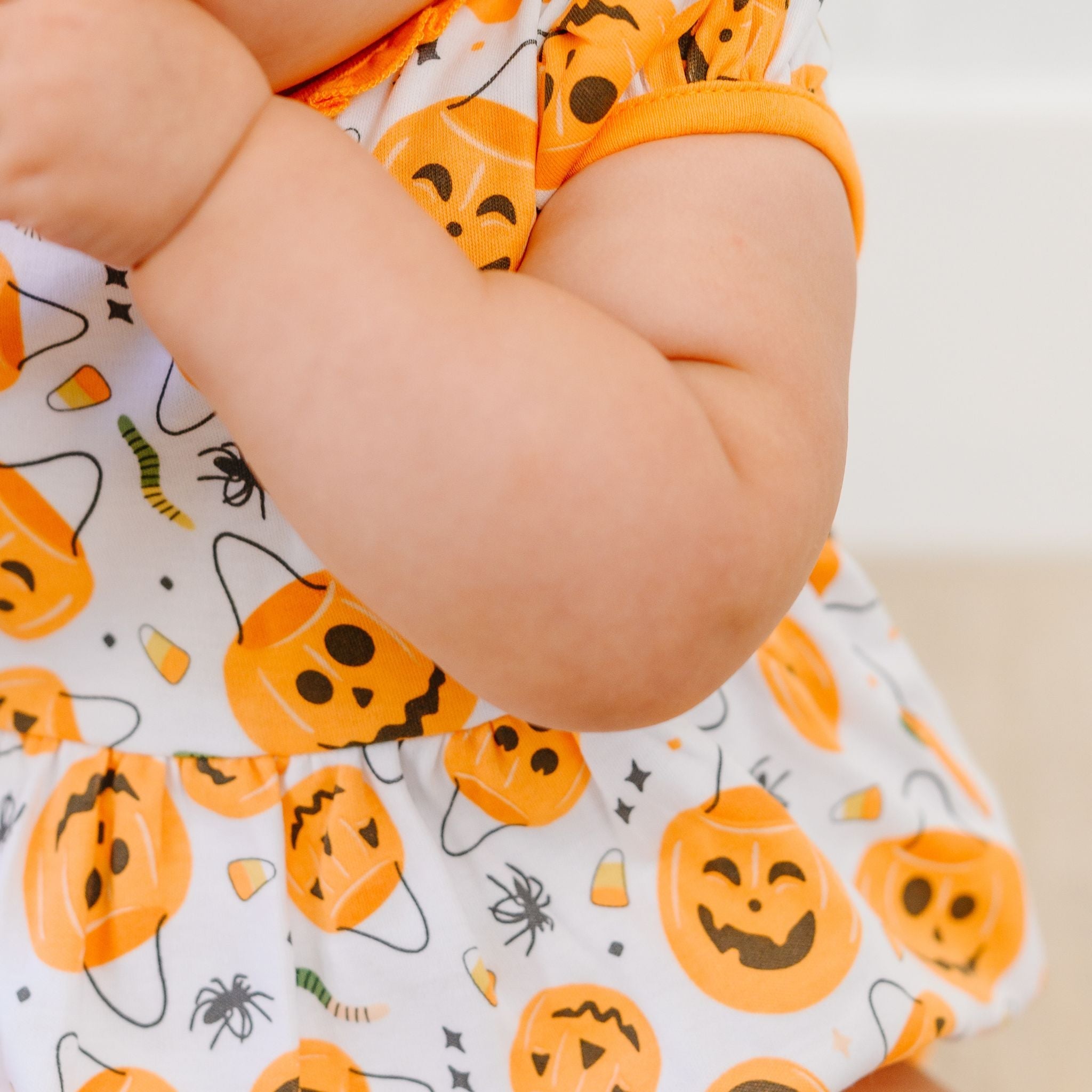 Jack O' Lantern Jamboree Ruffle Bubble - Magnolia BabyBubble