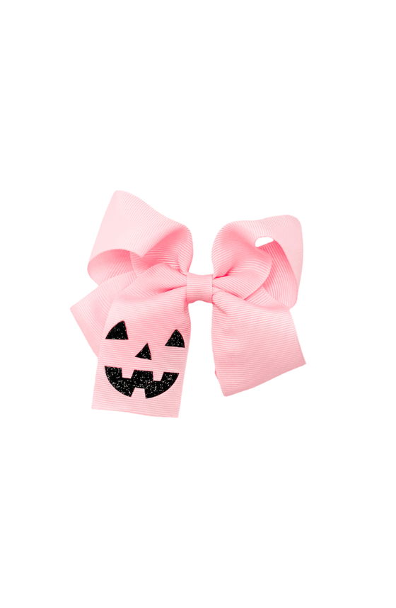 Jack - O - Lantern Pumpkin Hair Bow - Magnolia BabyHair Clips