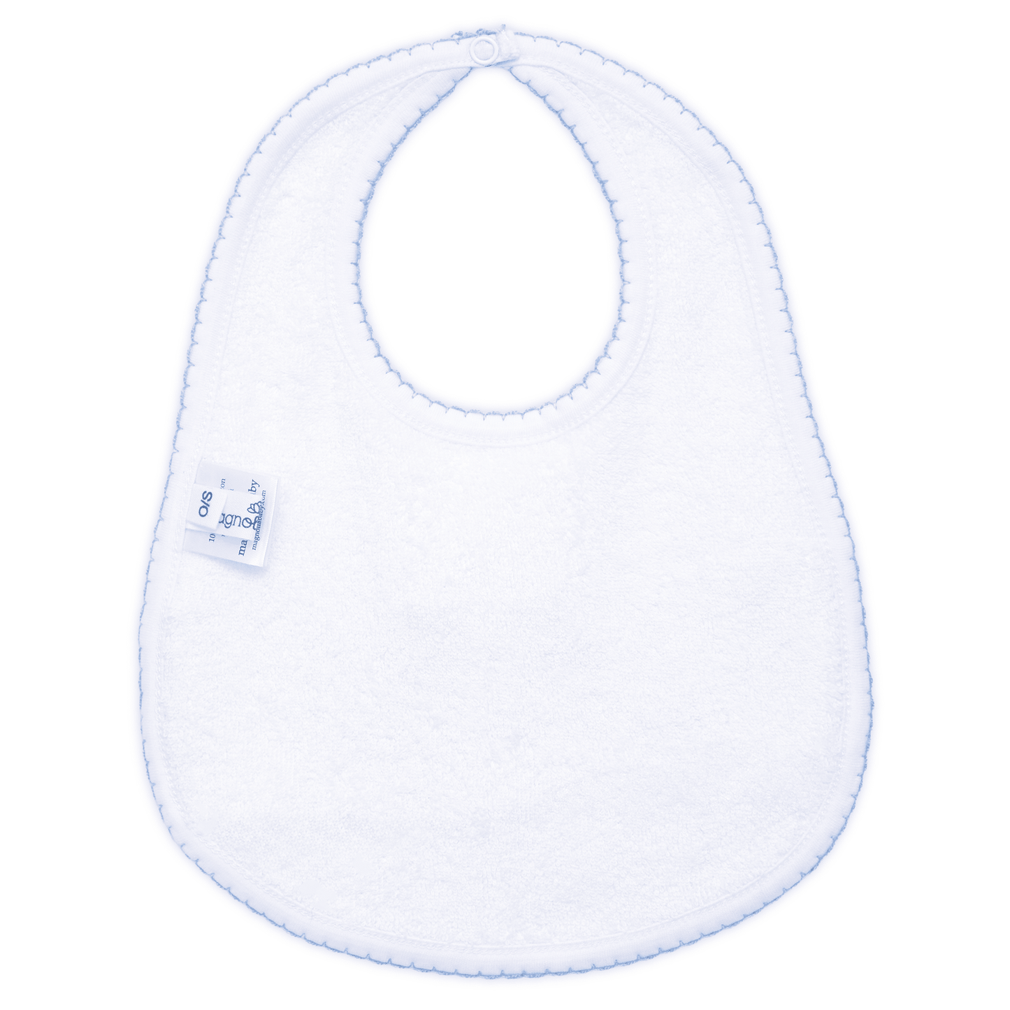 Jacob Smocked Bib - Light Blue - Magnolia BabyBib