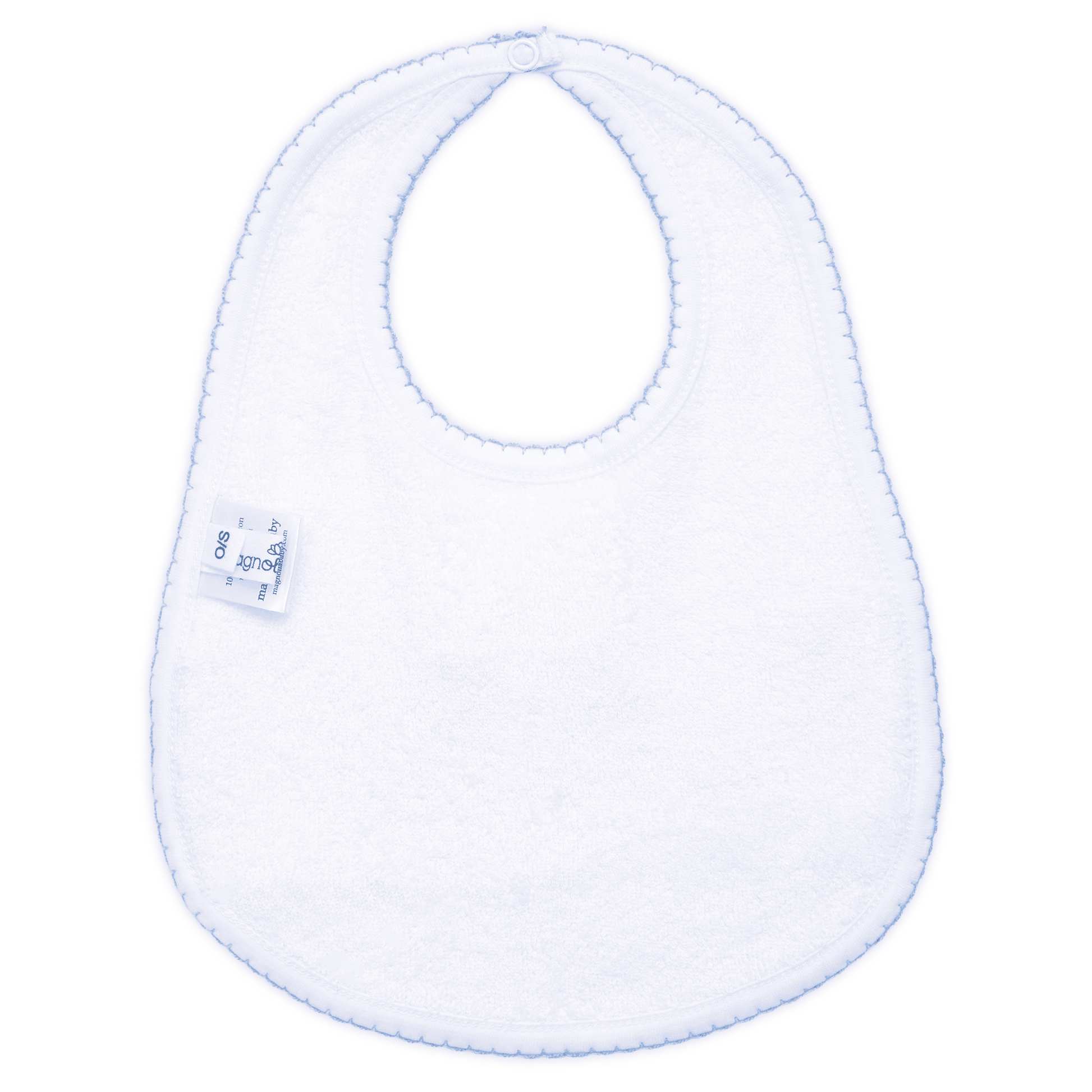 Jacob Smocked Bib - Light Blue - Magnolia BabyBib