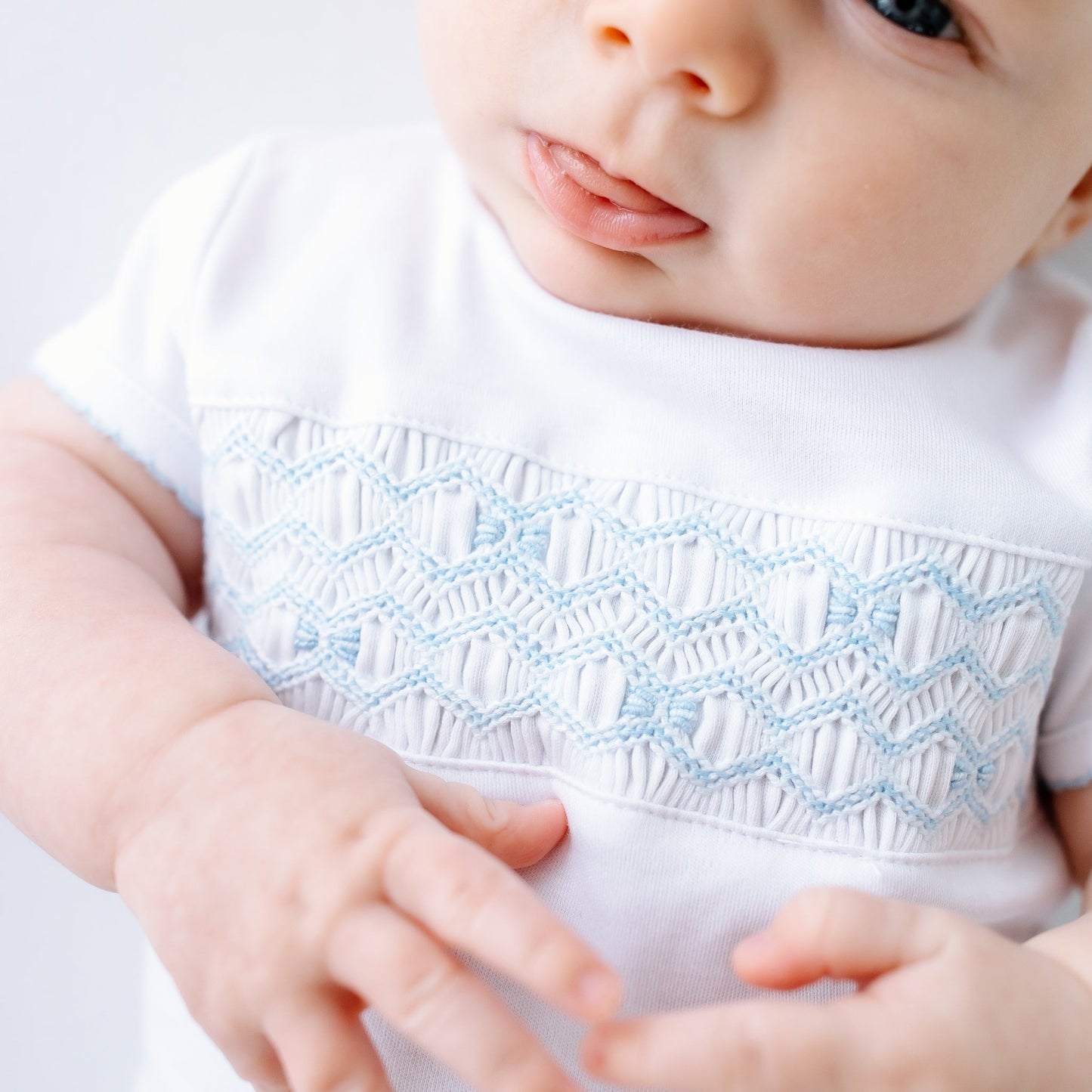 Jacob Smocked Diaper Cover Set - Light Blue - Magnolia BabyDiaper Cover