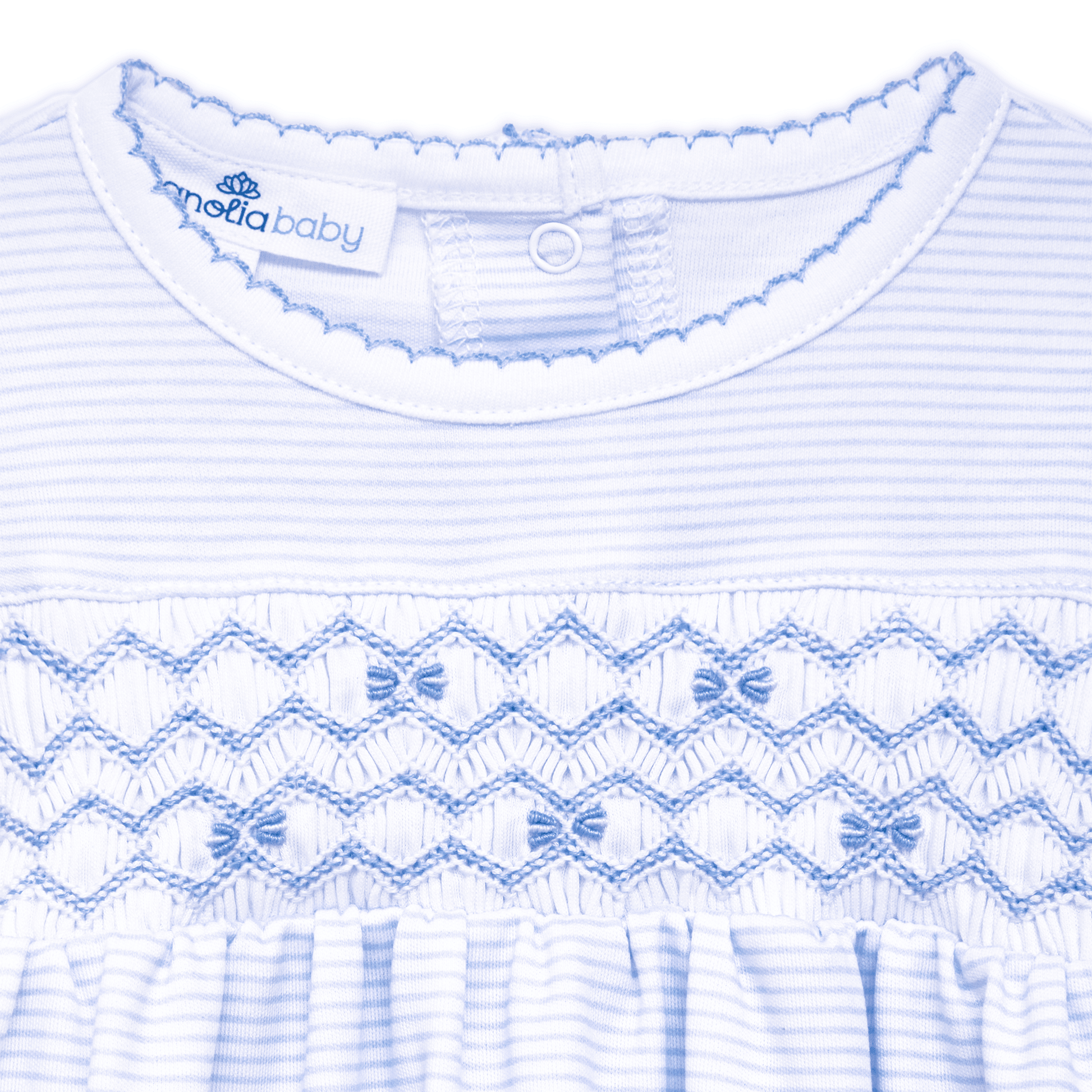 Jacob Smocked Gown - Light Blue - Magnolia BabyGown
