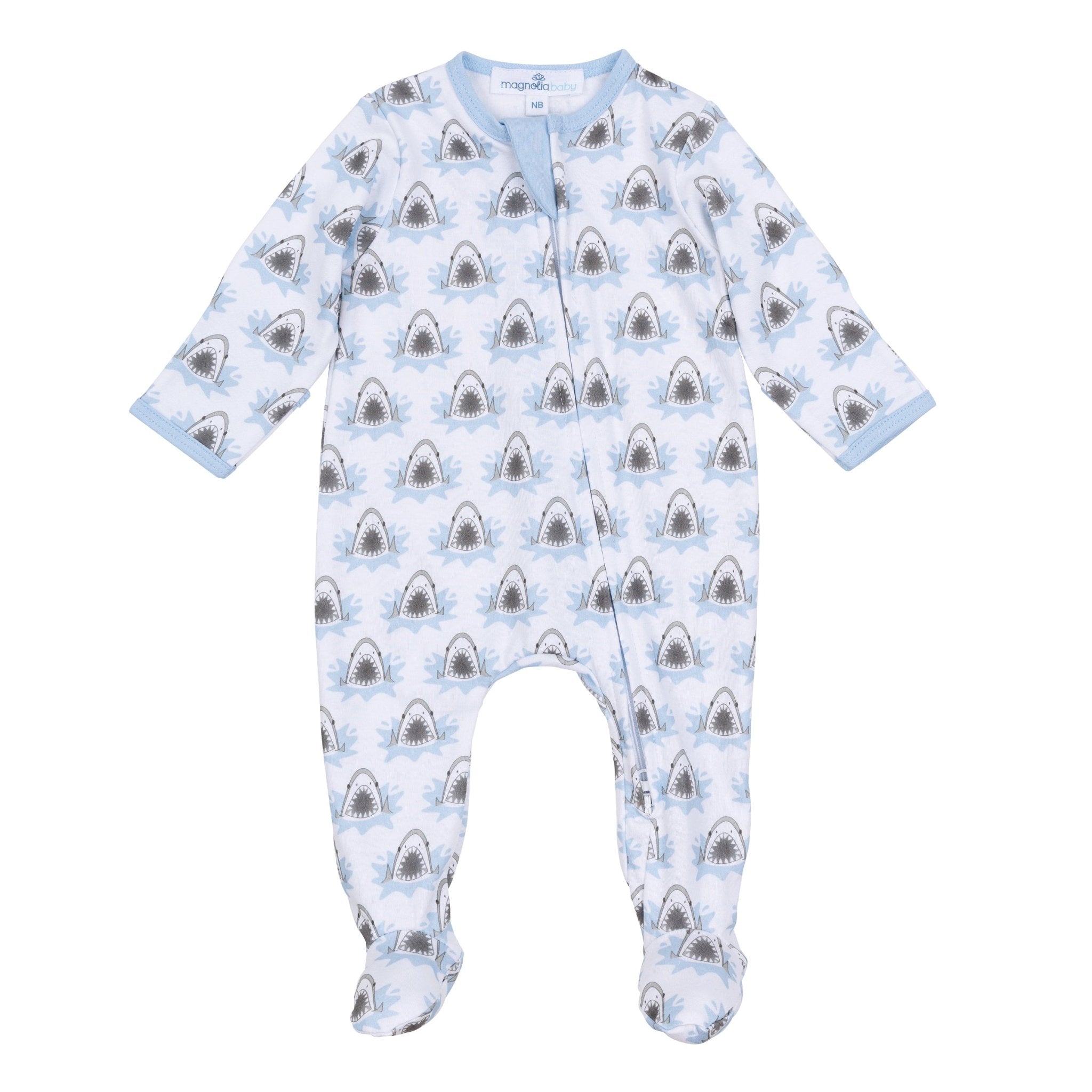 Jawesome Zip Footie - Magnolia BabyFootie