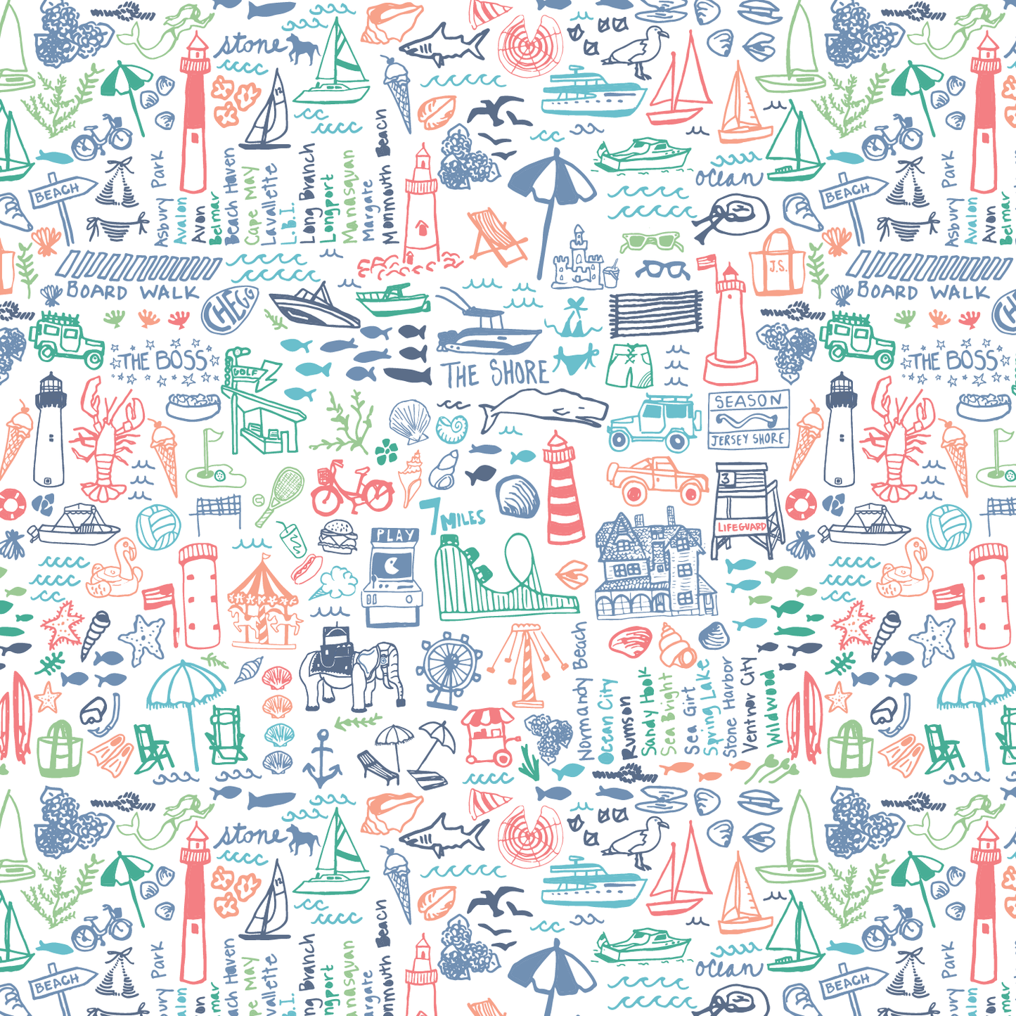 Jersey Shore Long Pajamas for Kids - Magnolia BabyLong Pajamas