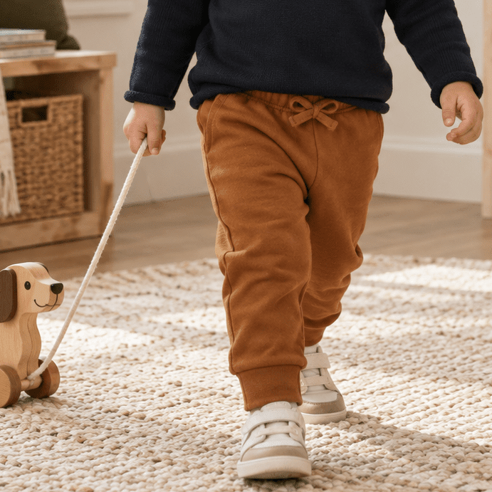 Luna and Arlo_Joggers - Chestnut Brown_1