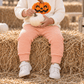 Luna and Arlo_Joggers - Orange & White Striped_1