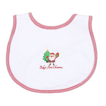  Jolly Holiday Embroidered Baby's First Bib - White - Magnolia BabyBib