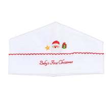  Jolly Holiday Embroidered Baby's First Hat - White - Magnolia BabyHat