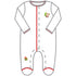 Jolly Holiday Embroidered Footie - Red - Magnolia BabyFootie