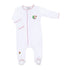 Jolly Holiday Embroidered Footie - Red - Magnolia BabyFootie