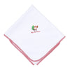 Jolly Holiday Embroidered Receiving Blanket - Red - Magnolia BabyReceiving Blanket