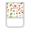 Jolly Holiday Print Burp Cloth - Red - Magnolia BabyBurp Cloth