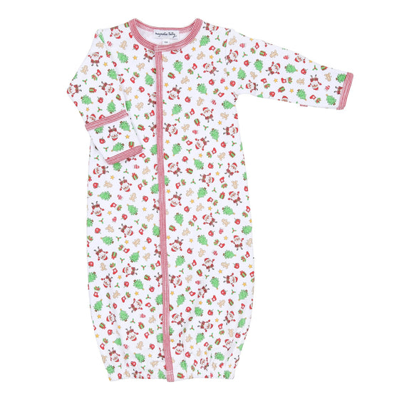 Jolly Holiday Print Converter - Red - Magnolia BabyConverter Gown