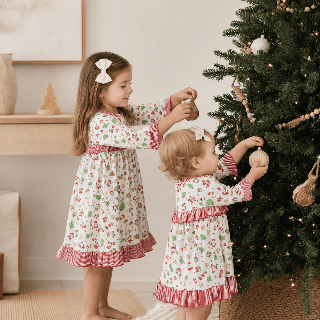 Jolly Holiday Print Dress - Magnolia BabyDress