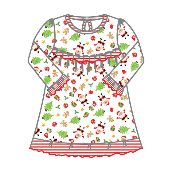 Jolly Holiday Print Dress - Red - Magnolia BabyDress