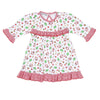 Jolly Holiday Print Dress - Red - Magnolia BabyDress