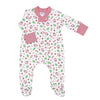 Jolly Holiday Print Zip Footie - Magnolia BabyFootie