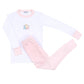 Joy to the World Pink Embroidered Infant/Toddler Long Pajamas - Magnolia BabyLong Pajamas