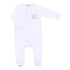 Joy to the World White Embroidered Footie - Magnolia BabyFootie