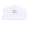 Joy to the World White Embroidered Hat - Magnolia BabyHat