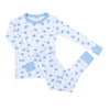 Joyful Jellyfish Big Kid Blue Long Pajamas - Magnolia BabyLong Pajamas