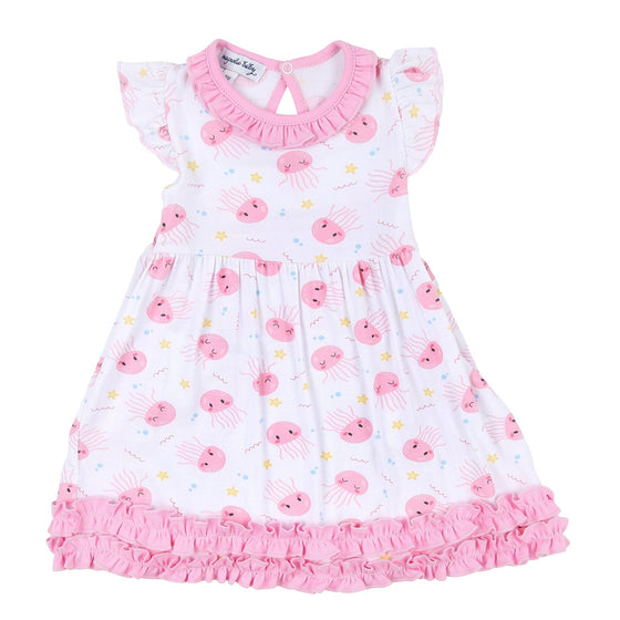 Joyful Jellyfish Toddler Pink Flutters Dress - Magnolia BabyDress