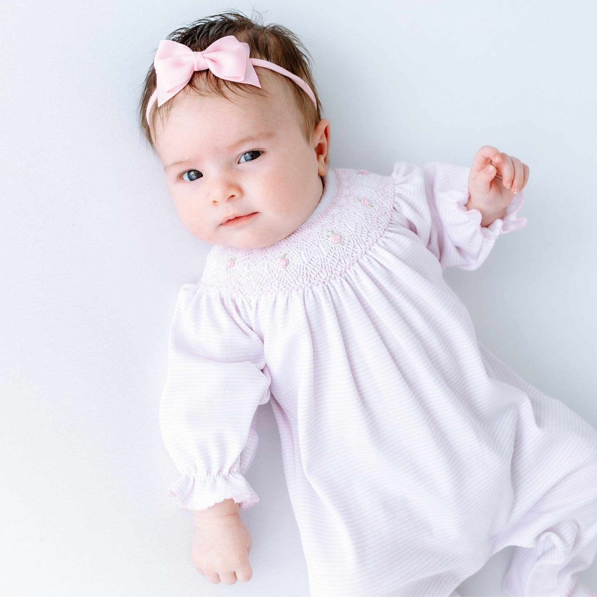 Julia Bishop Footie - Pink - Magnolia BabyFootie