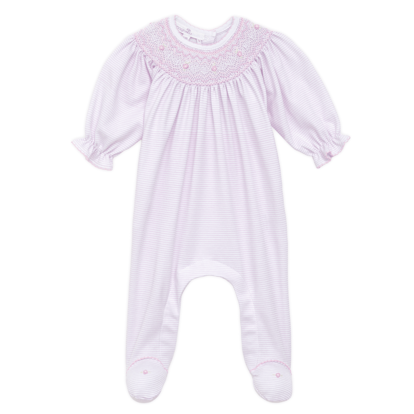 Julia Bishop Footie - Pink - Magnolia BabyFootie