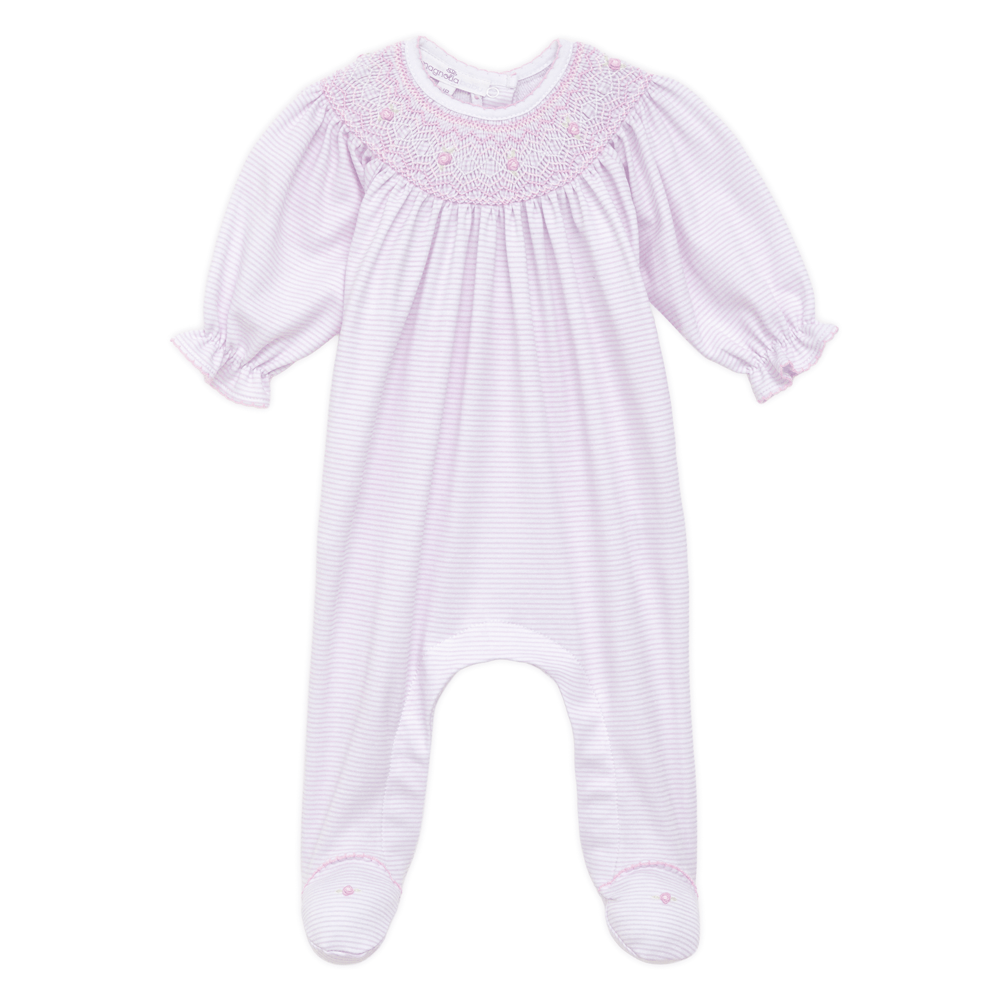 Julia Bishop Footie - Pink - Magnolia BabyFootie