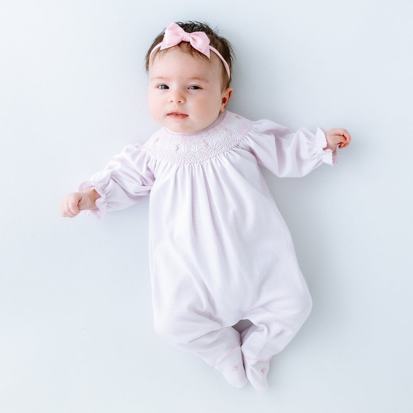 Julia Bishop Footie - Pink - Magnolia BabyFootie