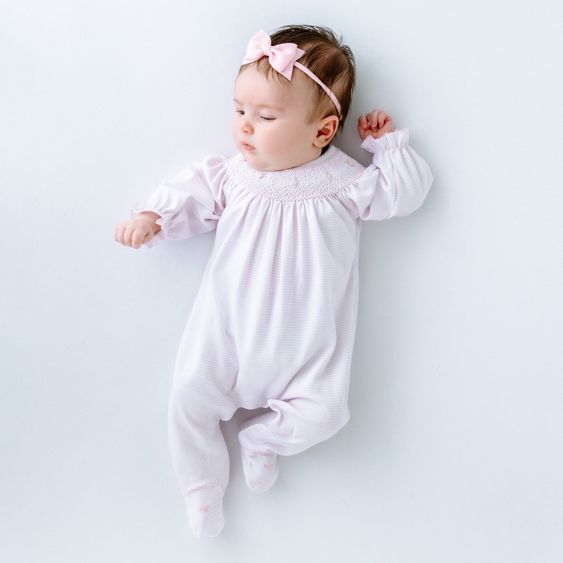 Julia Bishop Footie - Pink - Magnolia BabyFootie