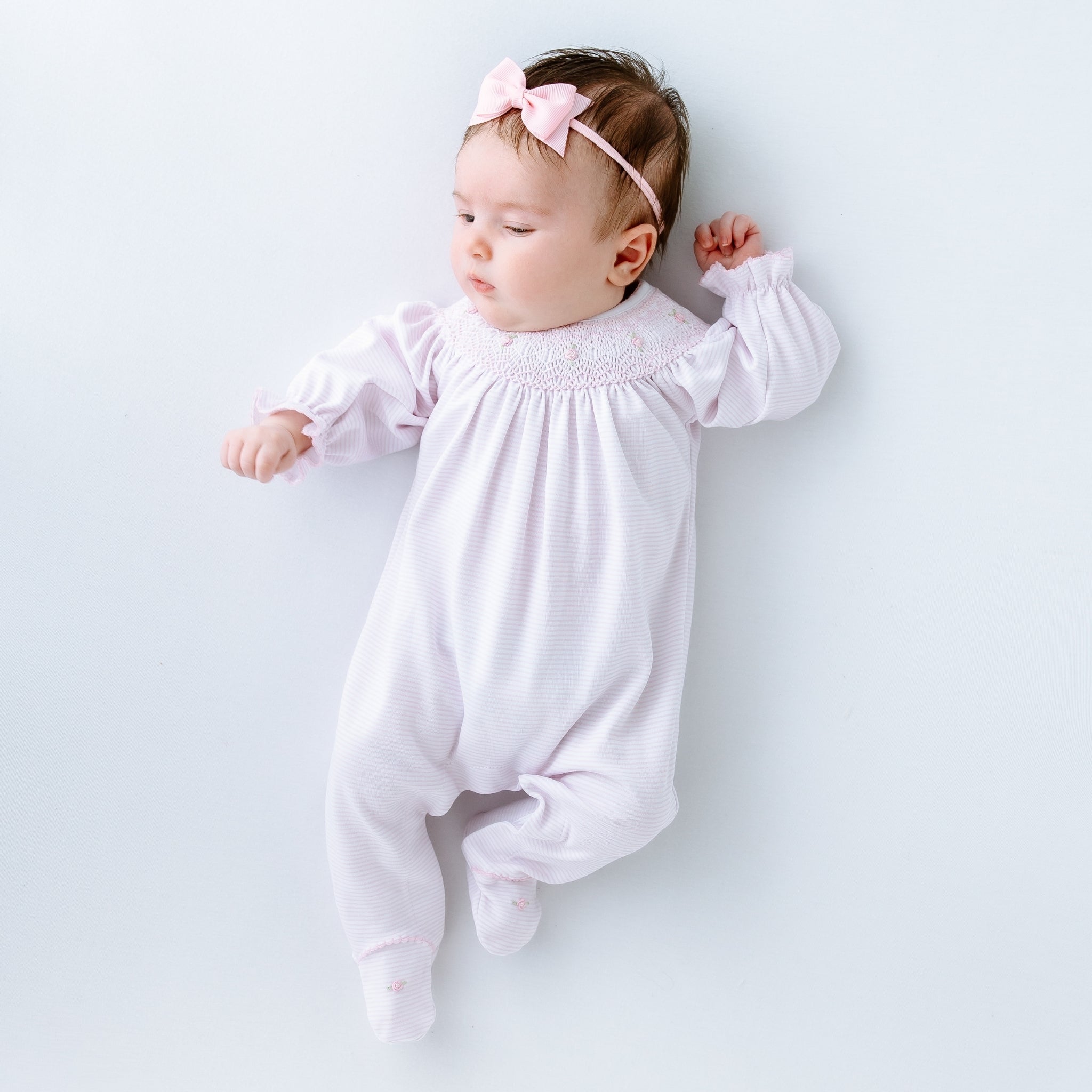 Julia Bishop Footie - Pink - Magnolia BabyFootie