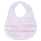 Julia Smocked Bib - Pink - Magnolia BabyBib
