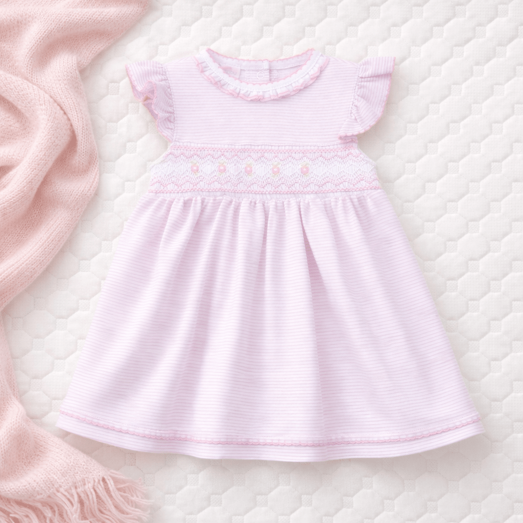 Julia Smocked Dress - Pink - Magnolia BabyDress