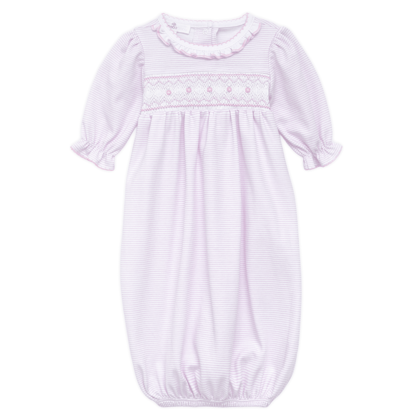 Julia Smocked Gown - Pink - Magnolia BabyGown