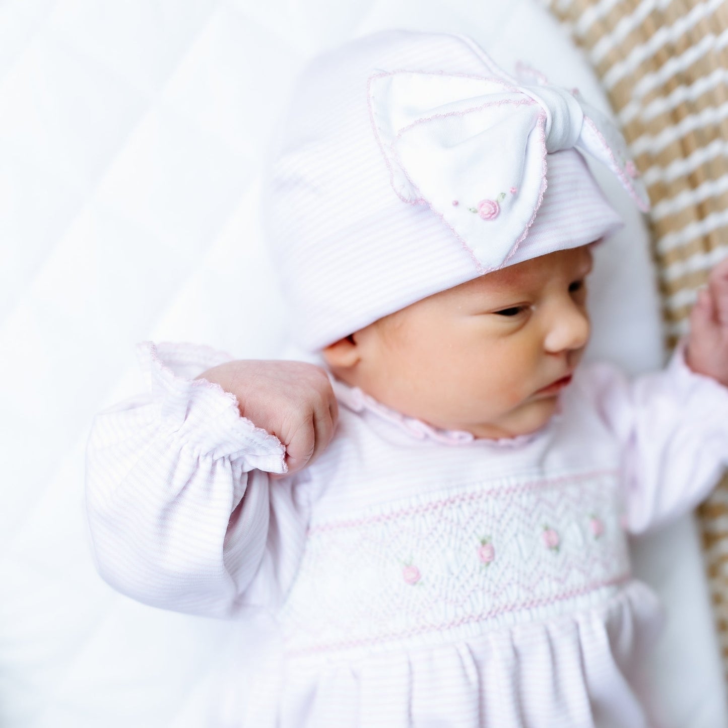 Julia Smocked Gown - Pink - Magnolia BabyGown