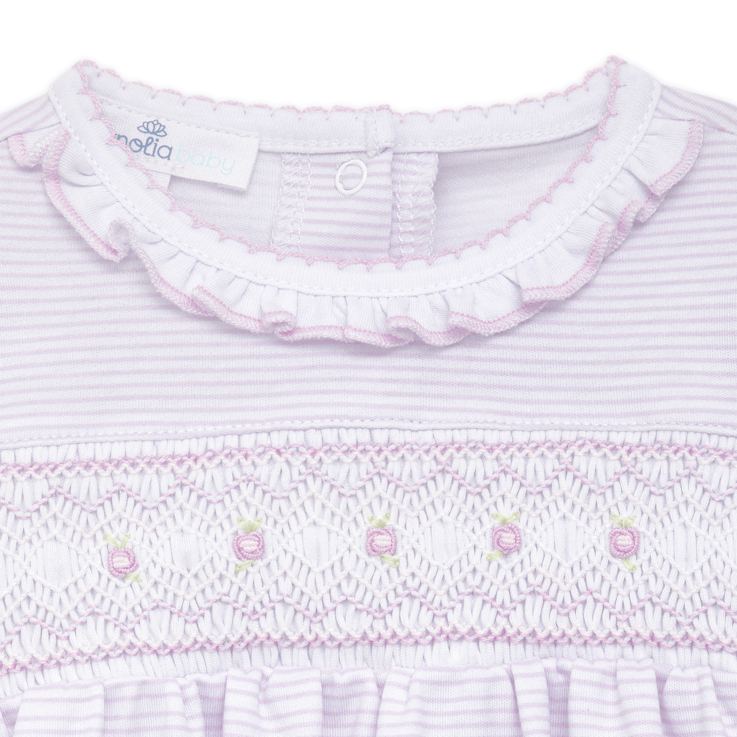 Julia Smocked Gown - Pink - Magnolia BabyGown