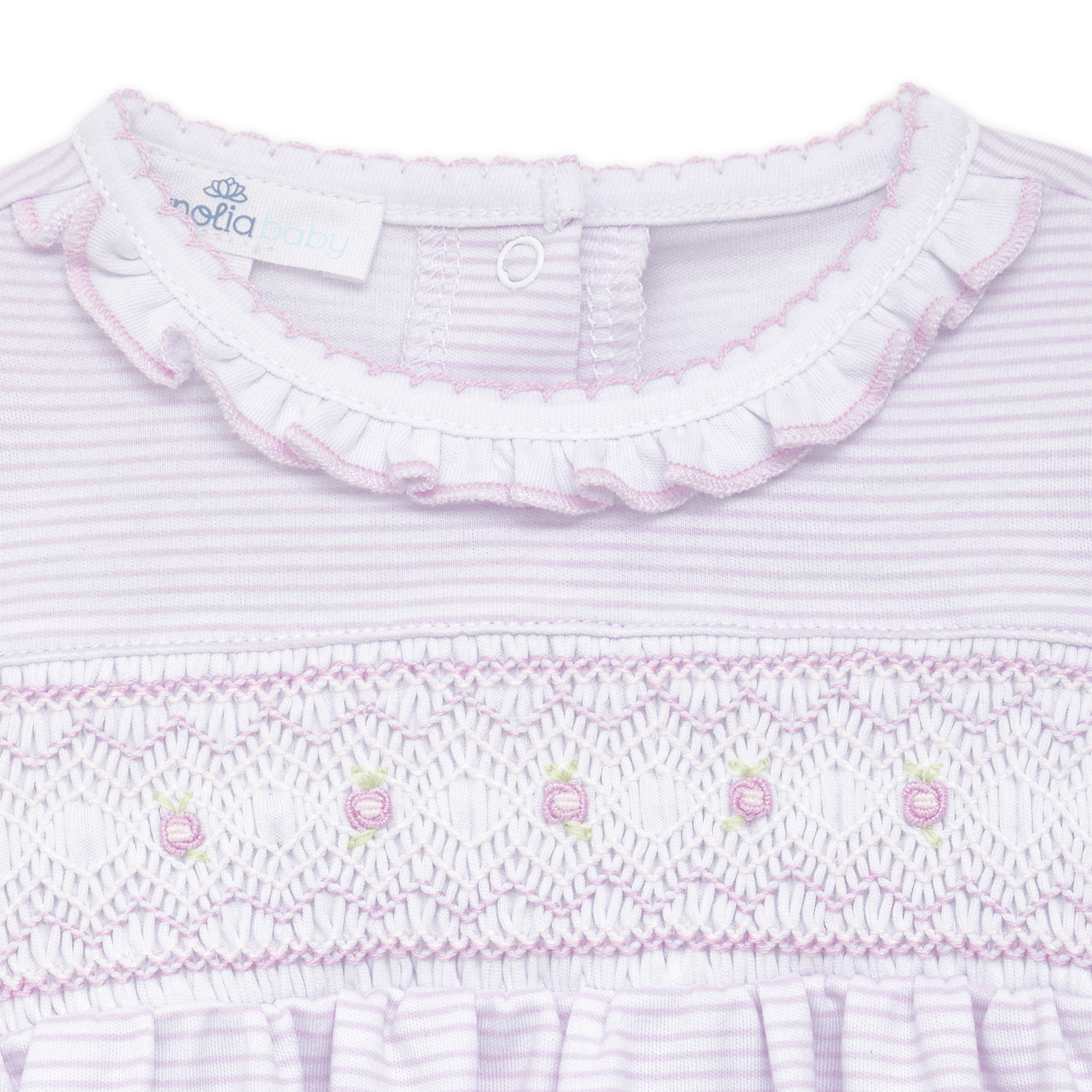 Julia Smocked Gown - Pink - Magnolia BabyGown