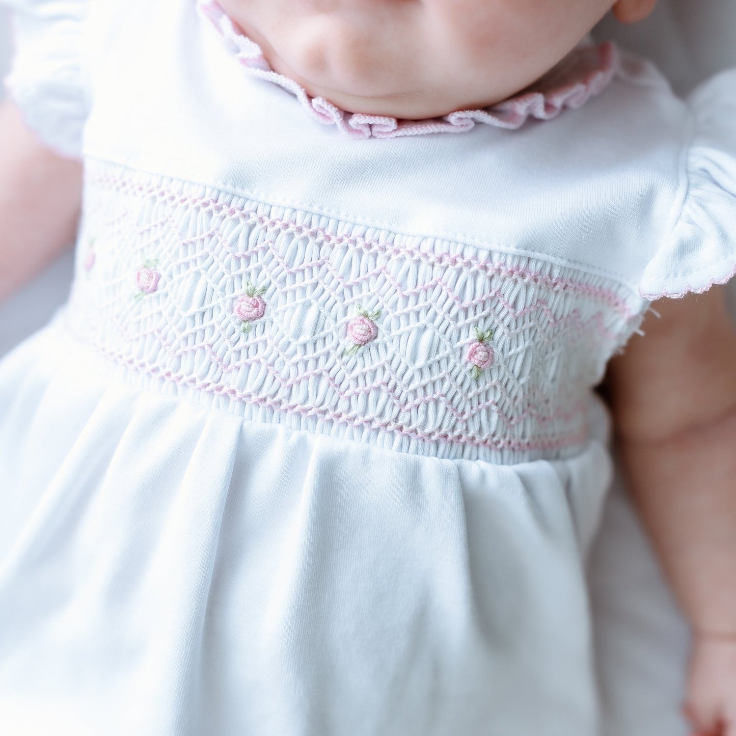 Julia Smocked Ruffle Diaper Cover Set - Pink - Magnolia BabyDiaper Cover