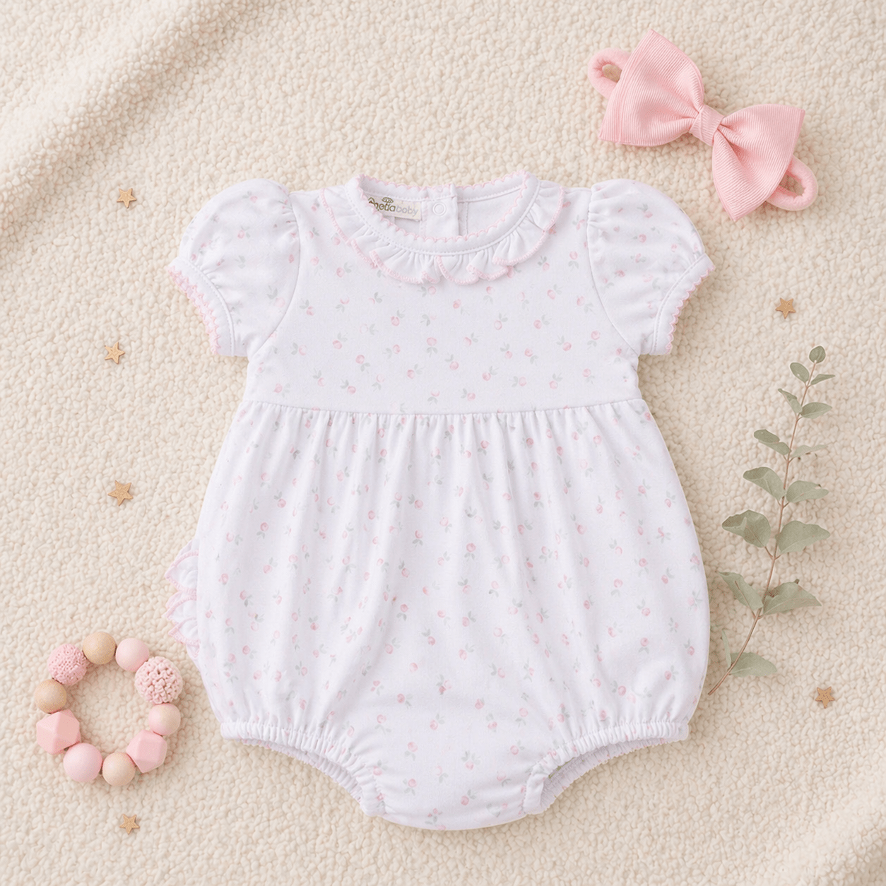 Juliette Print Ruffle Bubble Gift Set - Magnolia BabyBaby Gift Set