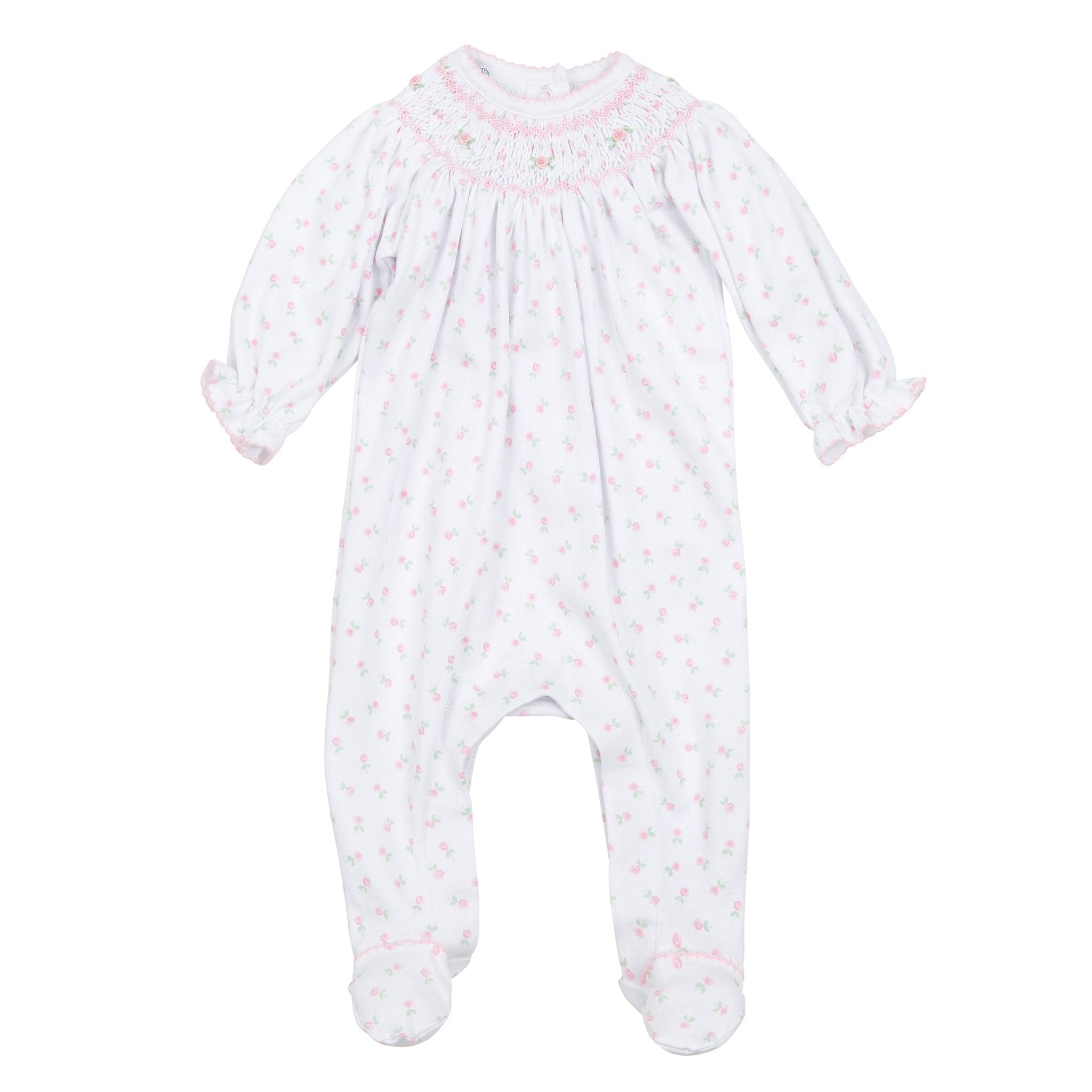 Juliette's Classics Bishop Footie - Magnolia Baby Girl