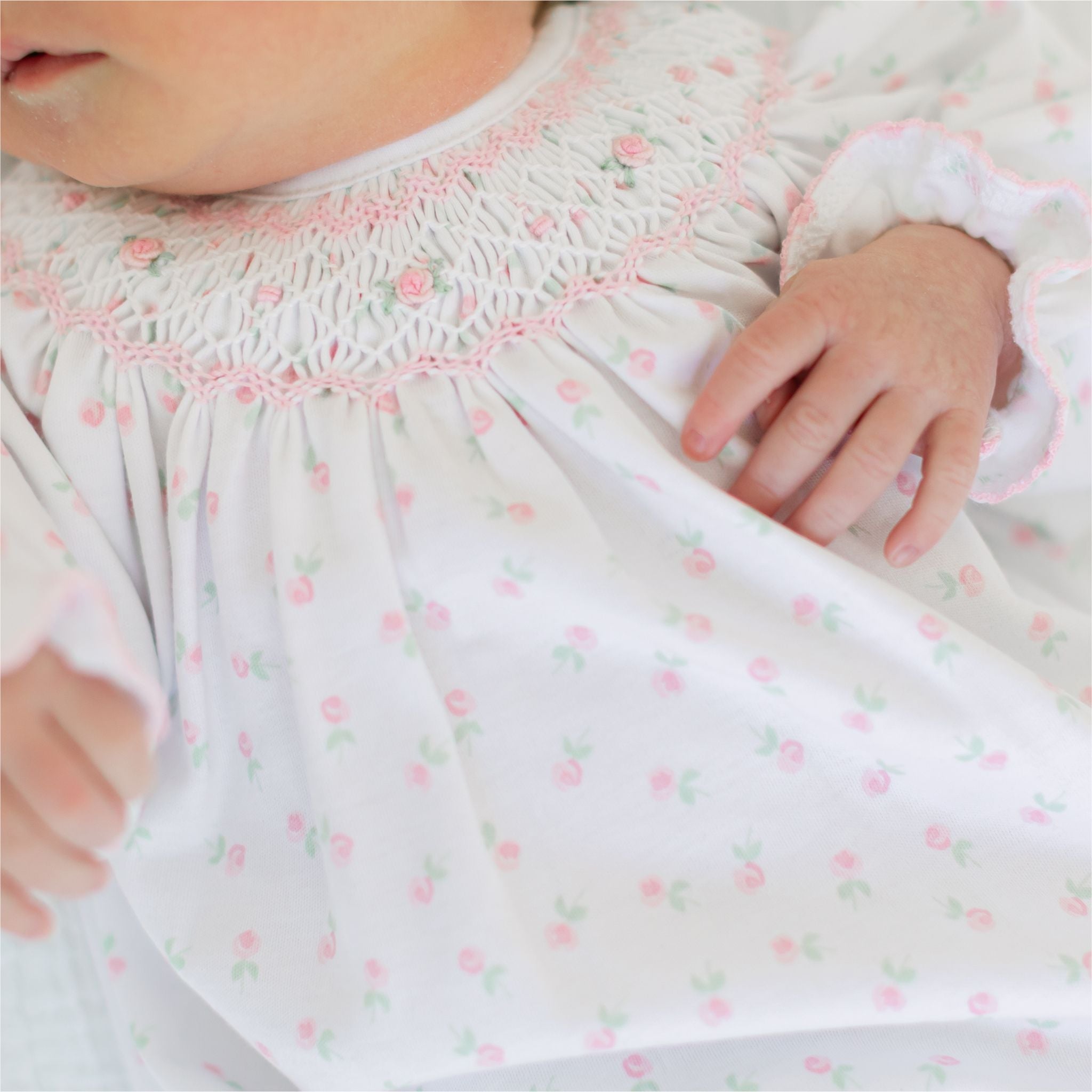 Juliette's Classics Bishop Footie - Magnolia Baby Girl