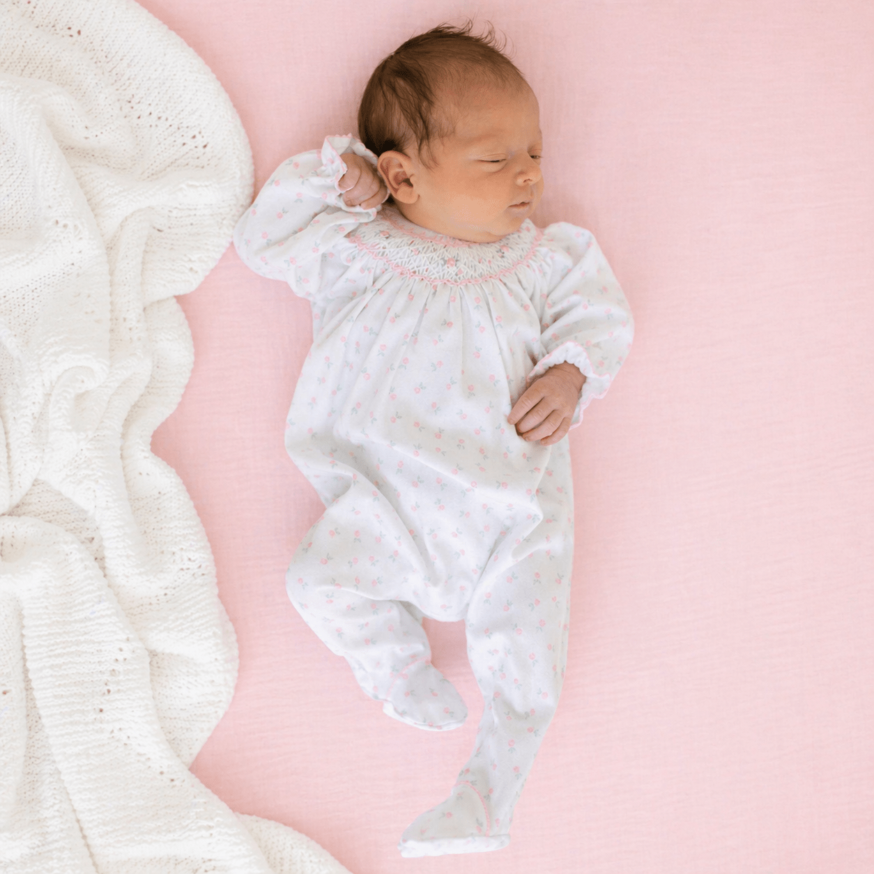 Juliette's Classics Bishop Footie - Magnolia BabyFootie